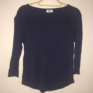 Navy Top. Size medium